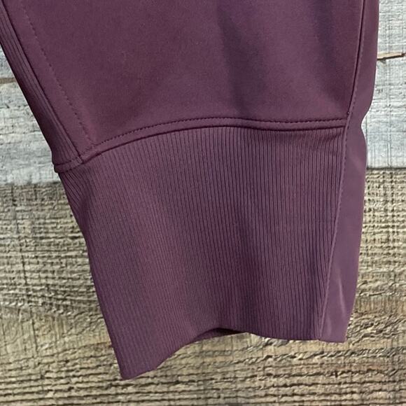 Athleta Venice Velvet Stripe Jogger Pants Decadent Chocolate SZ 1X - Picture 5 of 11